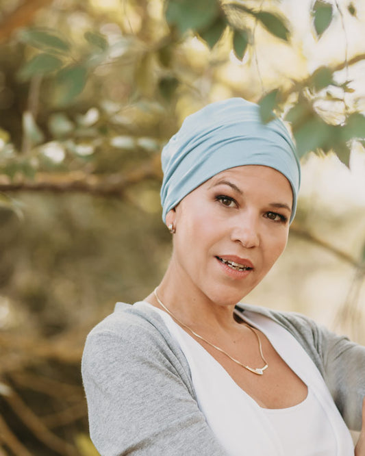 Félice Headwear Descans Bambú - Celeste