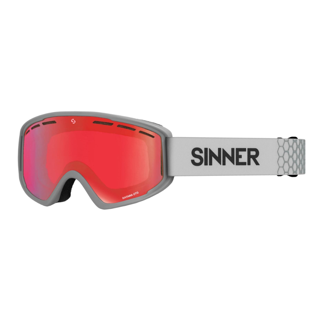 Sinner Batawa Light Grey - Red Lens