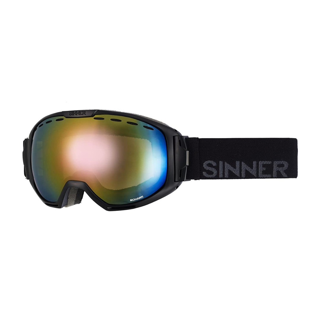 Sinner Mohawk Matte Black - Blue Mirror Lens