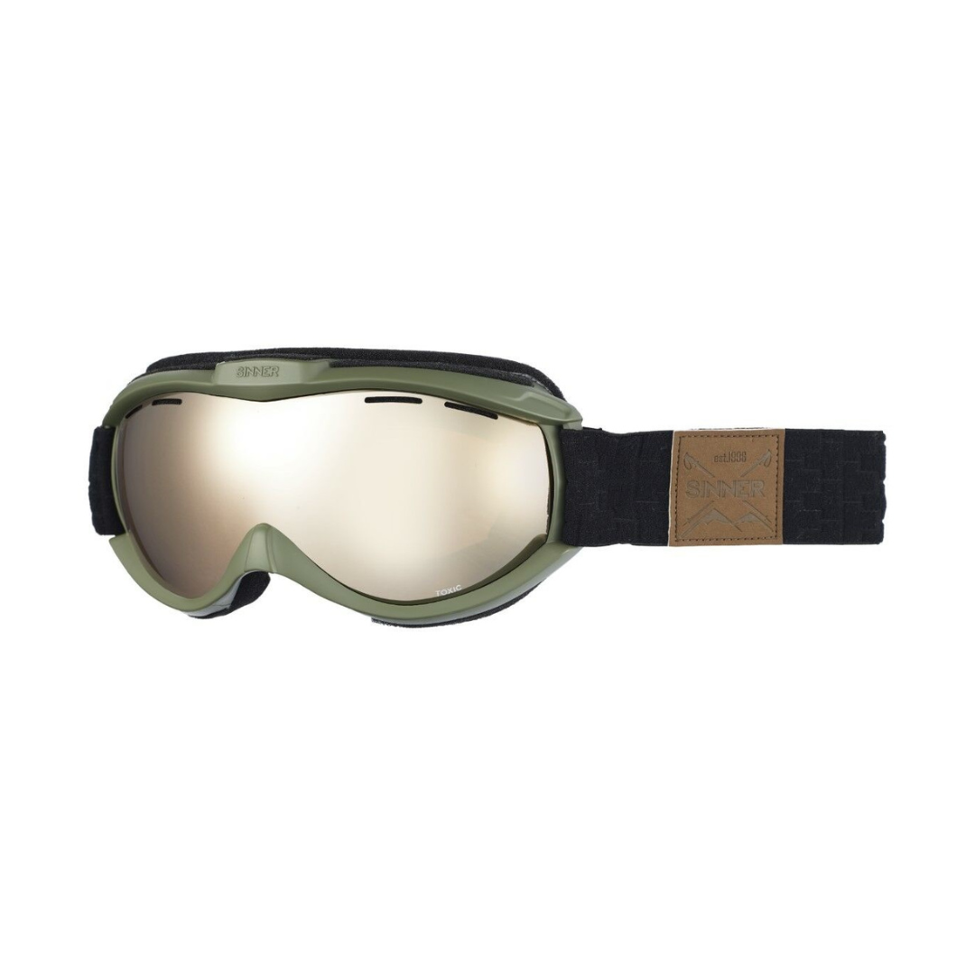 Sinner Toxic Matte Dark Green - Gold Mirror Lens