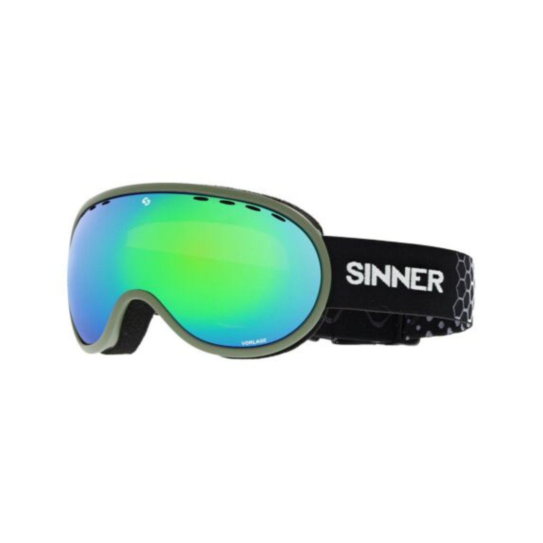 Sinner Vorlage Matte Moss Green - Blue Mirror Lens