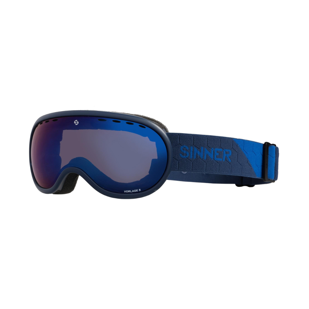 Sinner Kids Vorlage S Matte Neon Blue - Blue Mirror Lens