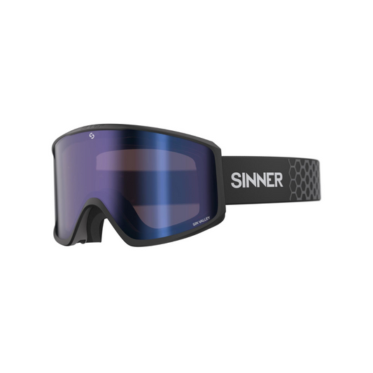 Sinner Sin Valley Matte Black - Blue + Orange Lens