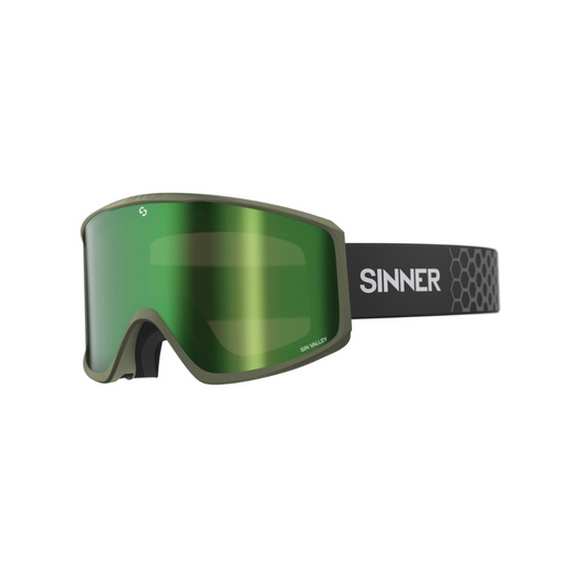 Sinner Sin Valley Matte Moss Green - Green + Orange Lens
