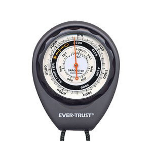 Altímetre i baròmetre d'agulla Ever-Trust